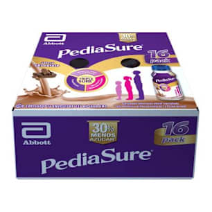 PediaSure Plus Abbott Sabor Chocolate 16 pzas de 237 ml a precio