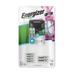Cargador Energizer Recharge Pro + Baterías 4 pzas AA y 4 pzas AAA