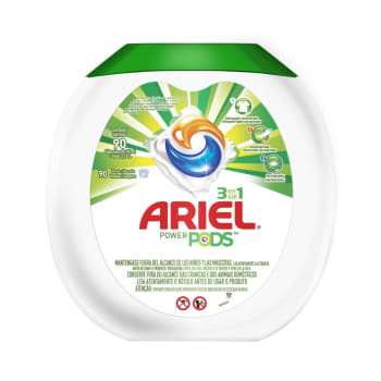Detergente en Cápsulas Ariel 3 en 1 con 57 pzas
