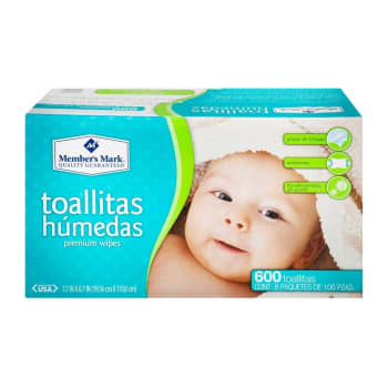 Toallitas Húmedas Member's Mark 600 pzas