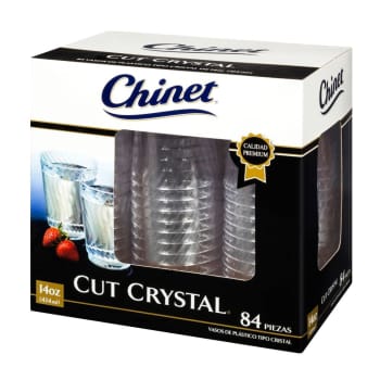 Vasos desechables Chinet Tipo Cristal 14 oz 84 pzas a precio de socio | Sam's  Club en línea