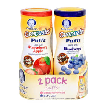 Cereal Gerber Sabor Manzana Fresa y Mora Azul 2 pzas a precio de