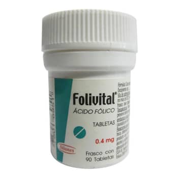 Ácido Fólico Folivital 0.4 mg 90 Tabletas