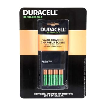 DURACELL - Cargador premium pilas recargables, carga extra rápida