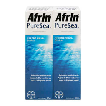 Solución Isotónica de Agua de Mar Afrin en Spray 2 pzas de 100 ml