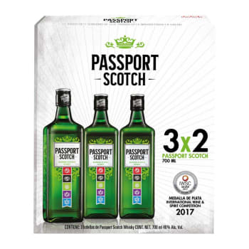 Cuota batalla transferir Whisky Passport Scotch 3 Botellas de 700 ml c/u a precio de socio | Sam's  Club en línea