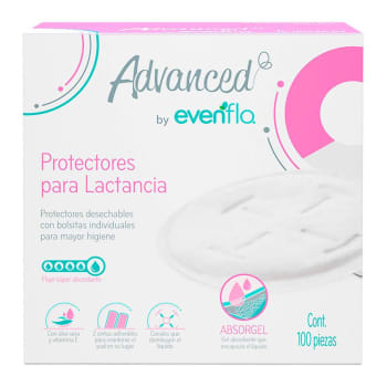 Protectores para Lactancia Evenflo Advanced 100 pzas