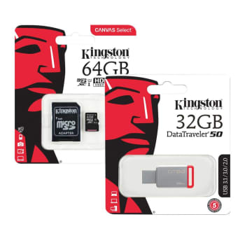 Masaje Memorándum Hermano Memoria Micro SD Kingston de 64 GB con Memoria USB 3.0 de 32 GB a precio de  socio | Sam's Club en línea