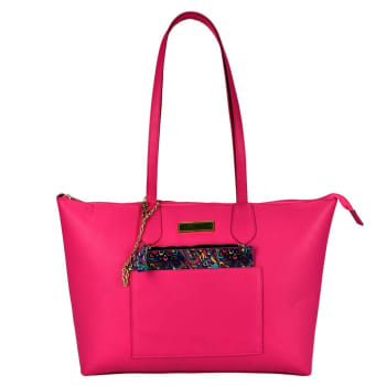 Bolsa Tote Perry Ellis Fiucsia a precio de socio Sam s Club en l nea