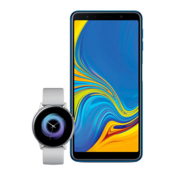 Smartphone Samsung Galaxy A7 Azul AT T Galaxy Watch Active