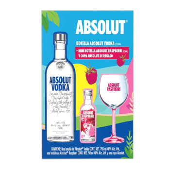 Mini botella vodka Absolut - Tu&Yo Shop! Los mejores detalles de boda.