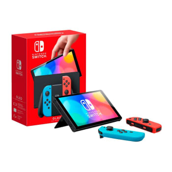 Consola Nintendo Modelo OLED Neón Rojo y Azul a precio de socio