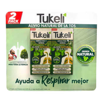 Jarabe para la Tos Tukeli 2 pzas de 120 ml c/u a precio de socio
