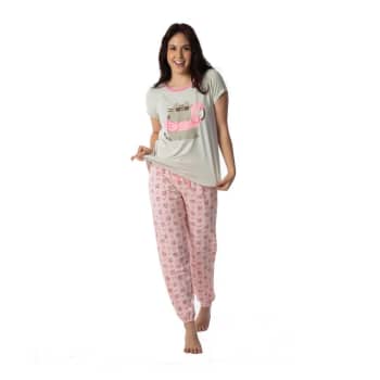 Deslumbrante todo lo mejor Equipo Pijama para Dama Pusheen Talla M Gris 2 pzas a precio de socio | Sam's Club  en línea