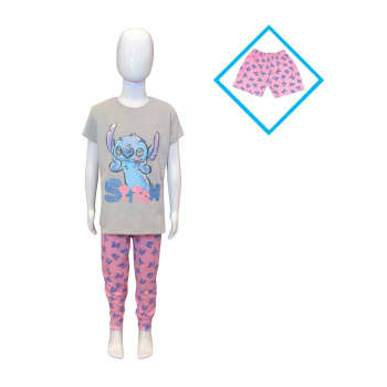 Pijama para niña Disney Talla 8 Stitch Set de 3 pzas a precio de socio
