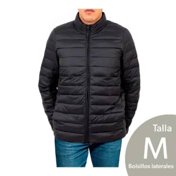 Chamarra Packable para Caballero London Fog Talla M Negro a precio