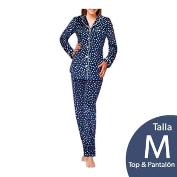 rasguño Mortal fábrica Pijama para Dama Ellen Tracy Soft Talla M Azul Marino a precio de socio |  Sam's Club en línea