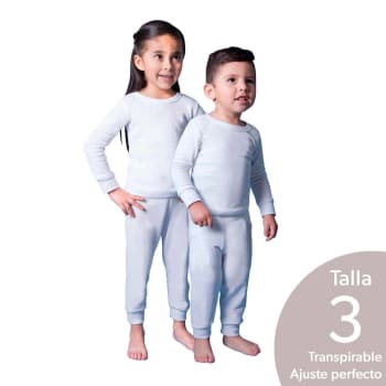 Conjunto T rmico Preescolar Member s Mark Talla 3 Blanco