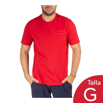 Playera roja lisa sales