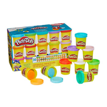 Plastilina Play Doh con brillo y aroma 16 latas con accesorios