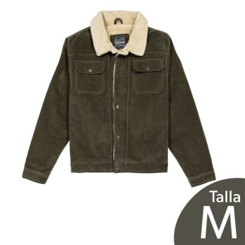 Chamarra de Pana Modern Amusement Talla M Verde