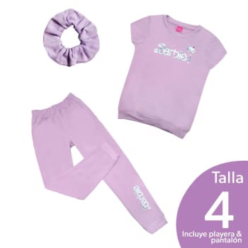 Pijama para Ni a Barbie Talla 4 Lila a precio de socio Sam s