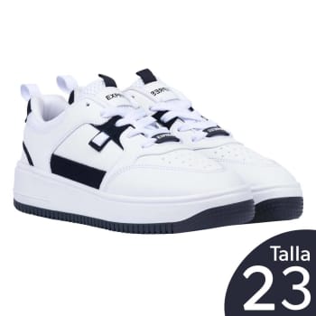Tenis para Dama EXPRESS Talla 23 Blanco Negro a precio de socio