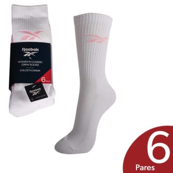 Calceta para Dama REEBOK Blanco 6 Pares a precio de socio Sam s
