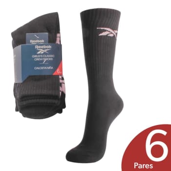 Calceta para Ni a REEBOK Negro 6 Pares a precio de socio Sam s
