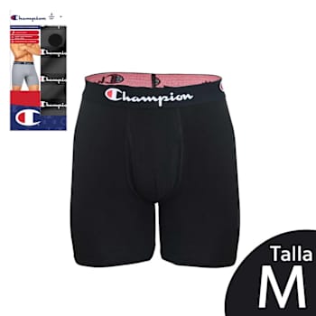 Boxers Champion Talla M Negro 4 pzas a precio de socio Sam s