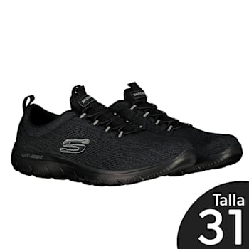 Tenis para Caballero Skechers Talla 31 Negro a precio de socio